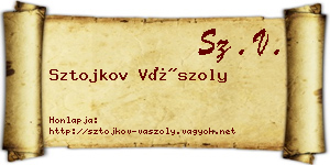Sztojkov Vászoly névjegykártya